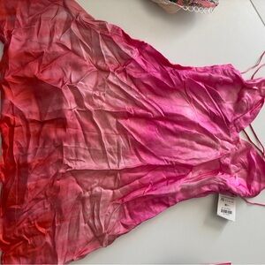 Zara Pink and Red Mini Dress